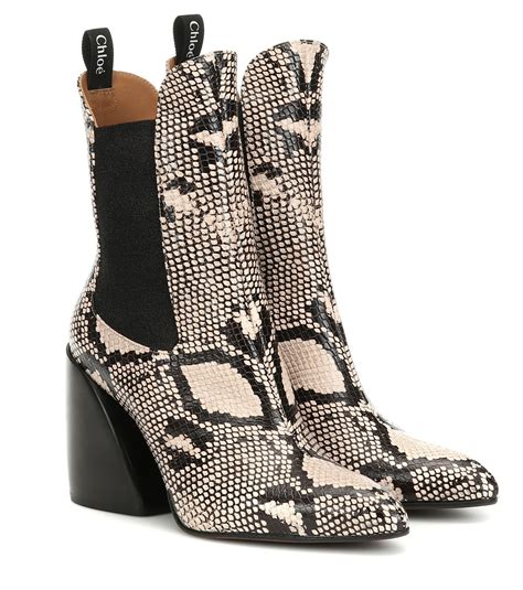 chloe boots snake|chloe ankle boots.